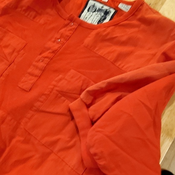 Red Vintage Giani Leone Men's Shirt Elastic Waist & Sleeve - Picture 3 of 7